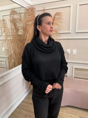 Blusa tricô Luiza preta