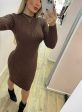 vestido tricô eliza marrom 