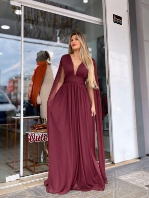 conjunto merli colete/calça marsala