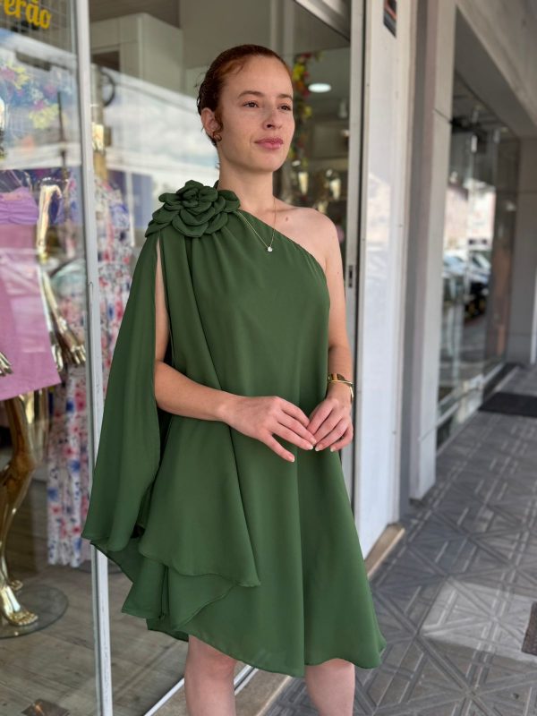 vestido/macaquinho luma verde oliva