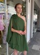 vestido/macaquinho luma verde oliva