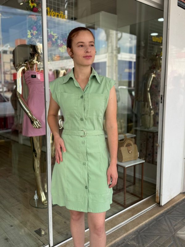 vestido/macaquinho luma verde oliva